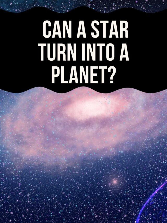 Can a star turn into planet