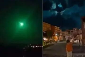 A beautiful view of the meteorite in Turkey