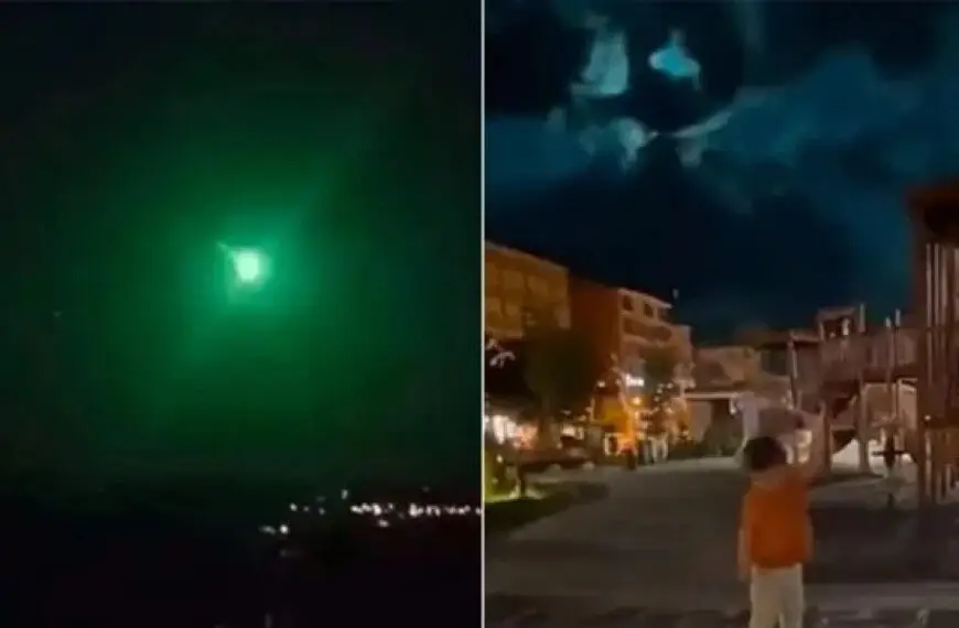 A beautiful view of the meteorite in Turkey