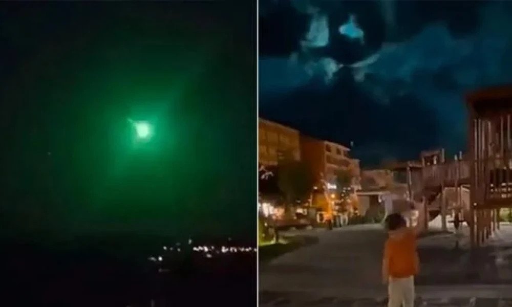 A beautiful view of the meteorite in Turkey